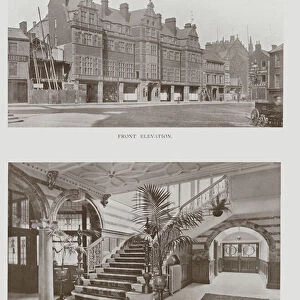 The Crown and Mitre Hotel, Carlisle, Front Elevation, The Entrance Hall (b / w photo)
