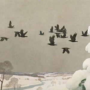 Crows in Winter, 1941 (oil on canvas)