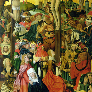 The Crucifixion, c. 1500 (detail of 148971) (oil on panel)