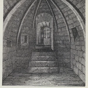 Crypt in the Lamb Inn, Eastbourne, Sussex (engraving)