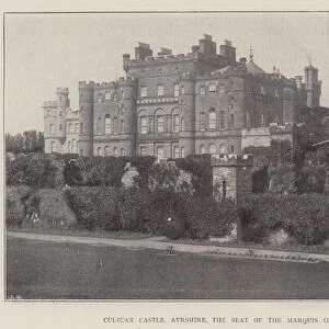 Culzean Castle, Ayrshire, the Seat of the Marquis of Ailsa (b / w photo)