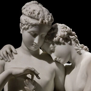 Cupid and Psyche, detail, 1800-03 (marble)