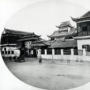 The Customs Building, Shanghai, c. 1868-70 (b / w photo)