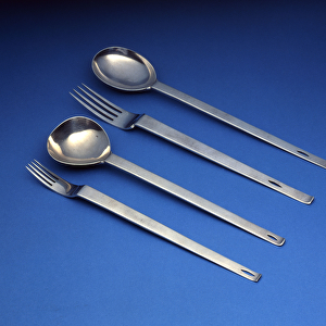D. W. Hislop set of spoons and forks (silver)