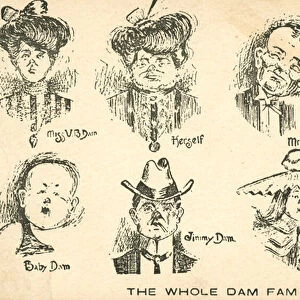 The Whole Dam Family (litho)