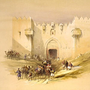 The Damascus Gate, Jerusalem, 1839 (lithograph)