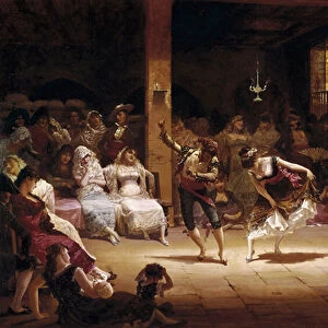 The Dance of the Oil Lamp, 1881 (oil on canvas)