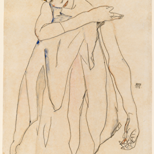 Dancer (Die Tanzerin), 1913 (w / c and gouache over graphite on wove paper)