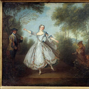 The dancer Marie Anne Cuppi (1710-1770) called the dancing Camargo