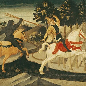 The Death of Absalom (oil on panel)