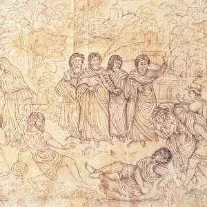 The Death of Ananias, c. 1650-1680 (drawing on paper)