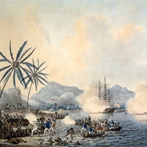 Death of Captain Cook (1728-79) and HMS Resolution and Discovery