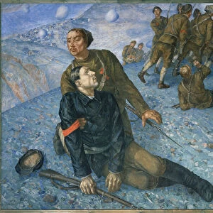 The death of the commissioner, 1928 (oil on canvas)