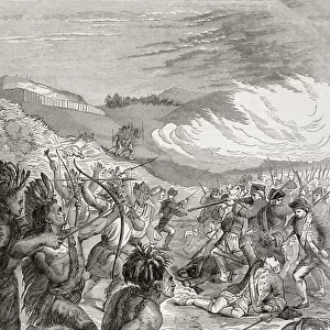 The death of General Braddock (engraving)