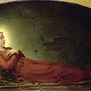 The Death of Germaine Cousin (1579-1601) the Virgin of Pibrac, c. 1863 (oil on canvas)