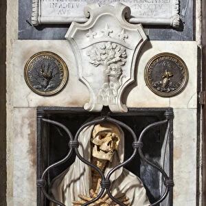 The death in jail, from the tomb of Gisleni (Polychrome marble sculpture, 17th century)