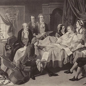 The Deathbed of Mozart (litho)