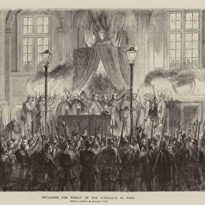 Declaring the Result of the Plebiscite in Paris (engraving)