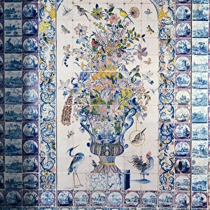 Delft tile panel from the bathroom (faience)