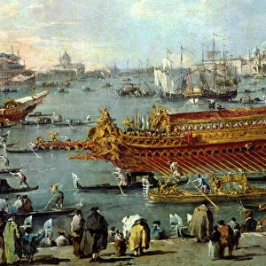 The Departure of the Bucentaur Towards the Venice Lido on Ascension Day