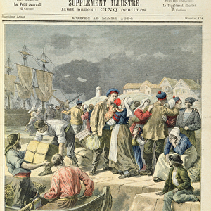Departure of the Icelandic Fishermen, illustration from Le Petit Journal