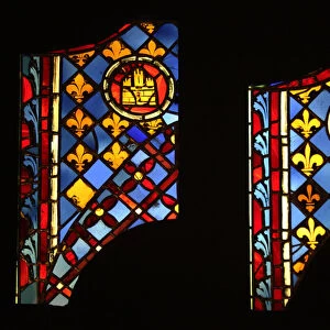 Depicting Heraldic panels, ex Ste Chapelle (stained glass)