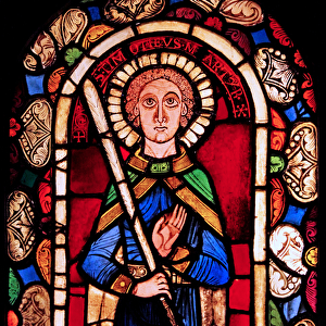 Depicting St Timothy, originally from Neuwiller (Lr. Rhine) (stained glass)