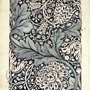 Design for Avon Chintz, c. 1886 (pen & ink with w / c on paper)