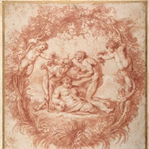 The design of the Tazza Farnese (red chalk with gouache on paper)
