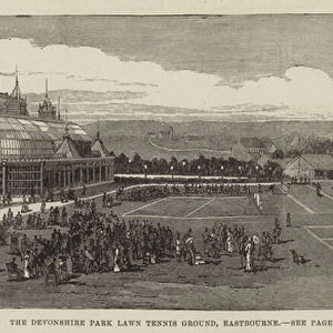 The Devonshire Park Lawn Tennis Ground, Eastbourne (engraving)