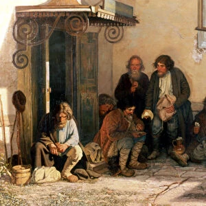 Dinner at the Zemstvo, 1872 (oil on canvas)
