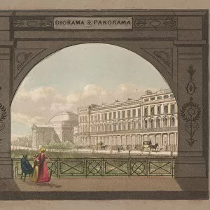 Diorama and Panorama, Regents Park (coloured engraving)
