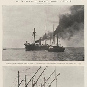 The Discarding of Obsolete British War-Ships (b / w photo)