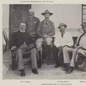 Distinguished Men in Matabililand (b / w photo)