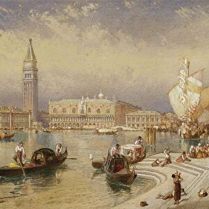 The Doges Palace, Venice, from the Steps of San Giorgio Maggiore