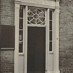 Doorway, Newbury, Berks (b / w photo)