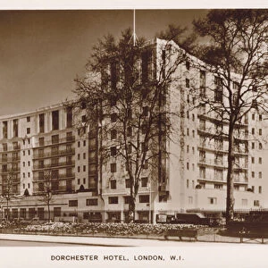 Dorchester Hotel, Park Lane, London (b / w photo)