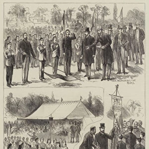 Drill Competition of the London Board Schools before the Prince and Princess of Wales at Buckhurst Hill (engraving)