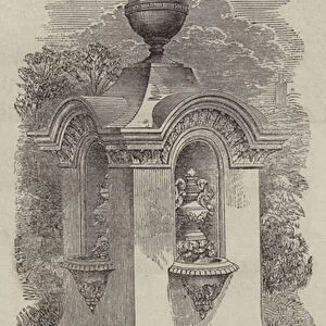 Drinking-Fountain in Halifax Park (engraving)