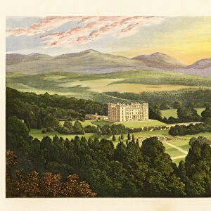 Drumlanrig Castle, Dumfriesshire, Scotland. 1880 (engraving)