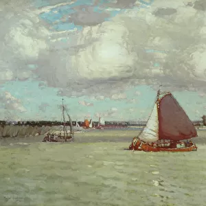 A Dutch River, c. 1904 (oil on canvas)