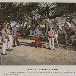 Ecole du Cavalier a Cheval (coloured photo)