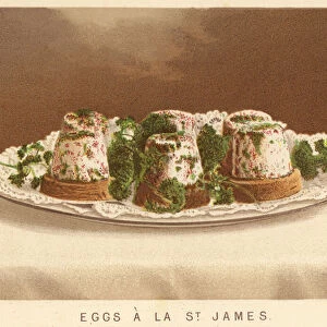 Eggs a la St James (colour litho)