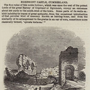 Egremont Castle, Cumberland (engraving)