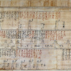 Egyptian Antiquity: Papyrus takes from the Book of Secretive Homes