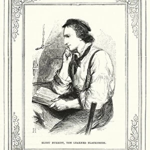 Elihu Burritt, the learned blacksmith (engraving)