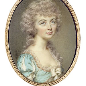 Elizabeth Anne Oakes, 1786 (w / c on ivory)