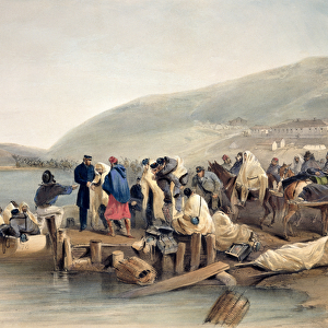 The Embarkation of the Sick at Balaklava, plate from The Seat of War in the East