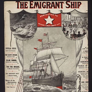 The Emigrant Ship: A Musical Voyage, by Carl Reber (colour litho)
