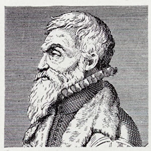 Emilio de Cavalieri, Italian composer (engraving)